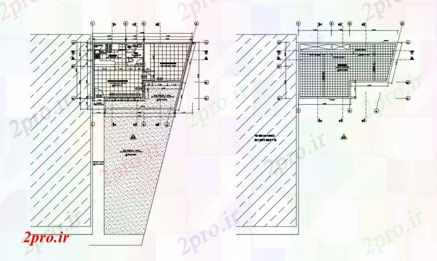 دانلود نقشه مسکونی ، ویلایی ، آپارتمان طراحی دو بعدی نگهبان اتوکد خانه 10 در 12 متر (کد93917)