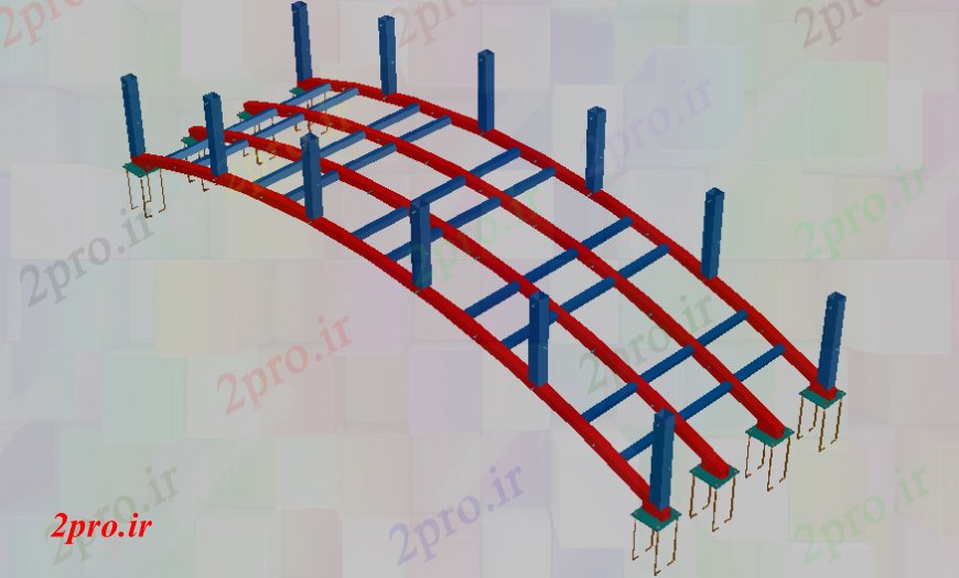دانلود نقشه جزئیات ساخت پل  پل جزئیات مدل  ساخت و ساز (کد93928)
