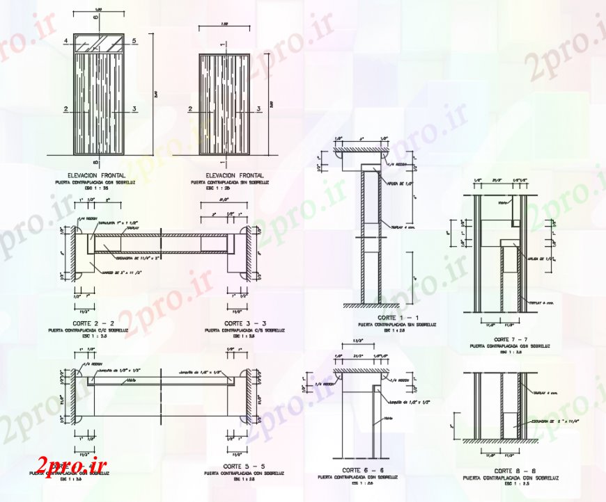 دانلود نقشه جزئیات ساخت و ساز طراحی  دو بعدی  نما ساخت و ساز  اتوکد پانل (کد94015)