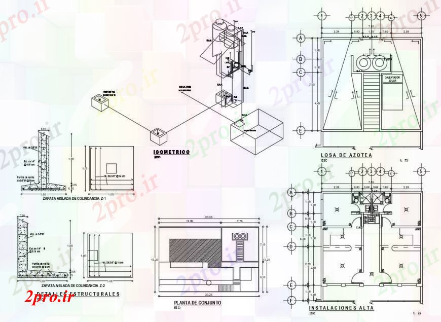 دانلود نقشه مسکونی  ، ویلایی ، آپارتمان  طراحی  دو بعدی  از خانه دوبلکس  ساخت و ساز اتوکد (کد94050)