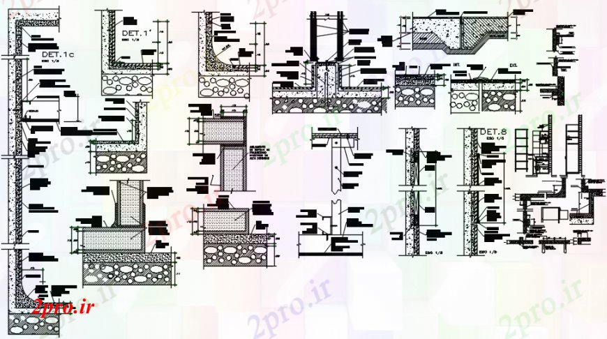 دانلود نقشه جزئیات طراحی ساخت آشپزخانه آشپزخانه کاخ قطع سازنده تمام بخش طرفه طراحی جزئیات 41 در 47 متر (کد94097)