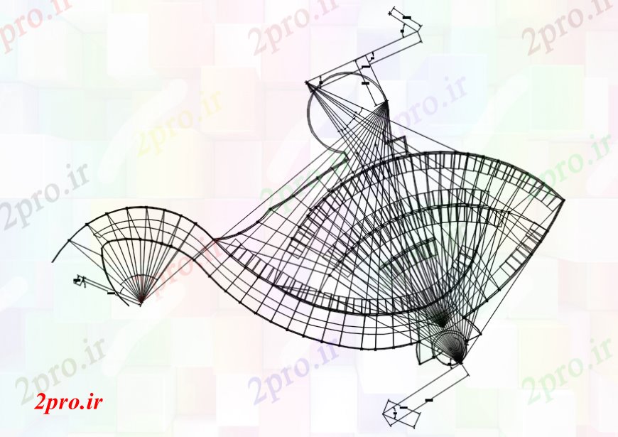 دانلود نقشه هایپر مارکت  - مرکز خرید - فروشگاه مرکز خرید فریم کف ساختار طراحی جزئیات (کد94120)