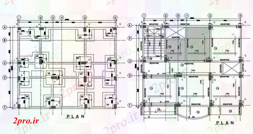 دانلود نقشه جزئیات ساخت و ساز طراحی  دو بعدی  طراحی داخلی   (کد94129)