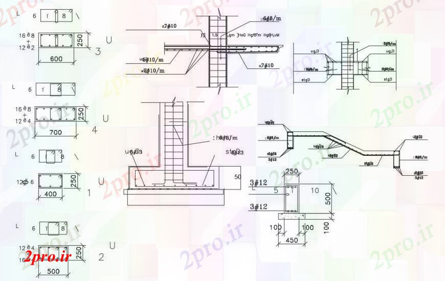 دانلود نقشه جزئیات ساخت و ساز طراحی  دو بعدی  طراحی داخلی  ساخت و ساز اتوکد (کد94131)