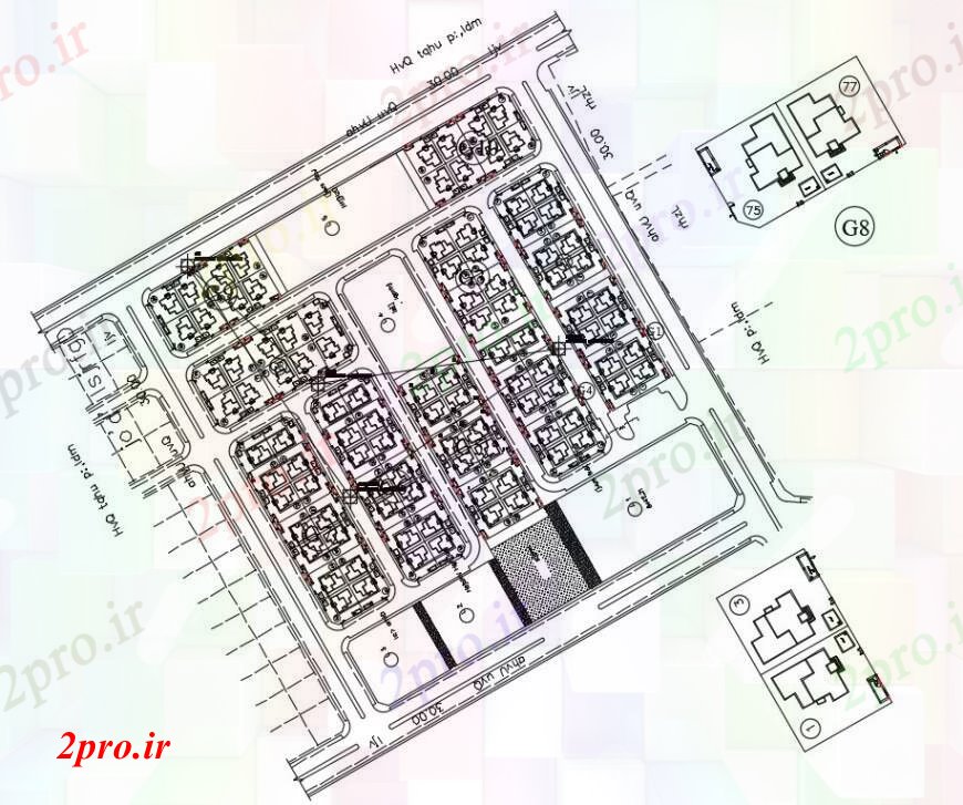 دانلود نقشه مسکونی  ، ویلایی ، آپارتمان  طراحی  دو بعدی   CP  جزئیات (کد94206)