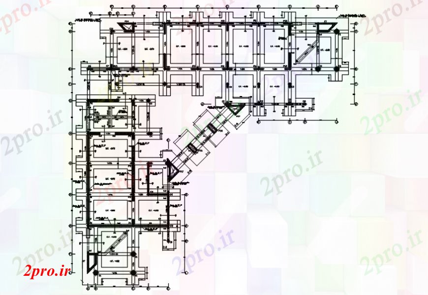 دانلود نقشه طراحی جزئیات ساختار بنیاد ساختار طراحی جزئیات برای دانشگاه ، آموزشکده ایجاد (کد94261)