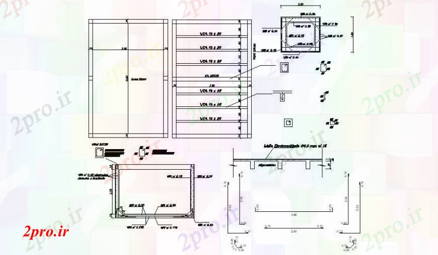 دانلود نقشه جزئیات طراحی در و پنجره  مشترک پنجره نما و طراحی نصب و راه اندازی جزئیات  (کد94760)