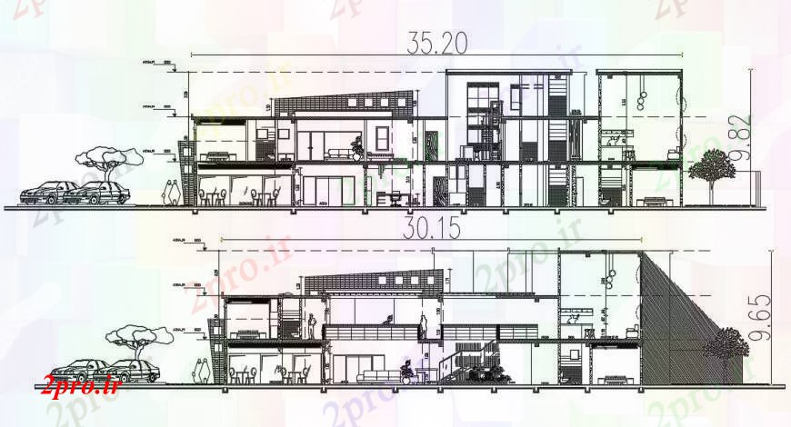 دانلود نقشه مسکونی  ، ویلایی ، آپارتمان  طراحی  دو بعدی  از  اتوکد معماری آشنا (کد94793)