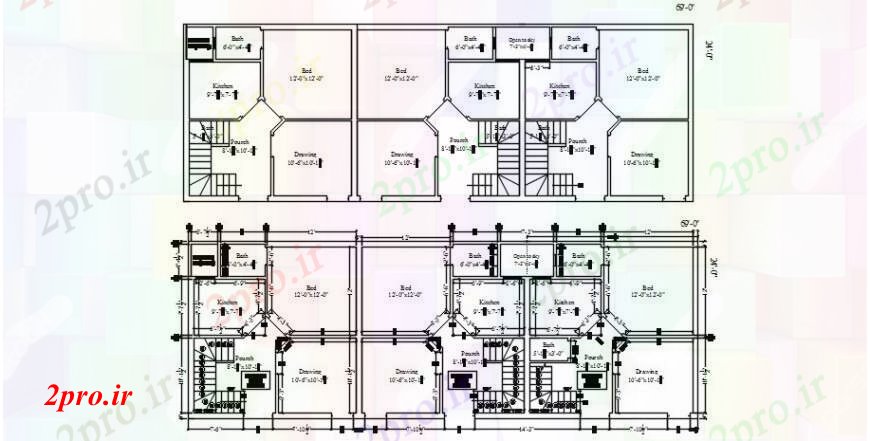 دانلود نقشه مسکونی  ، ویلایی ، آپارتمان  داخلی و مفهوم مبلمان از  خانه (کد94802)