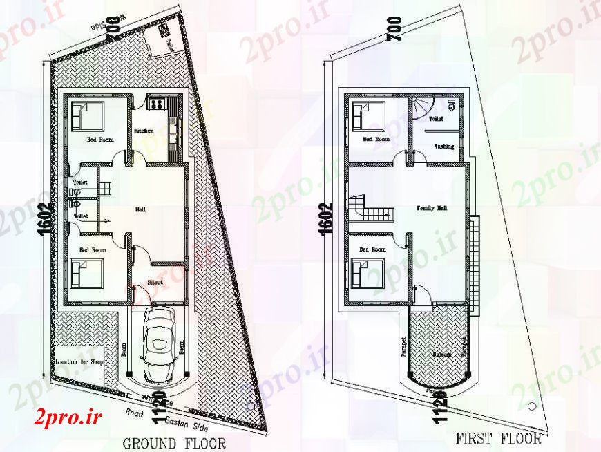 دانلود نقشه مسکونی  ، ویلایی ، آپارتمان  جزئیات این طرحی از طراحی   خانه دو بعدی  (کد94861)