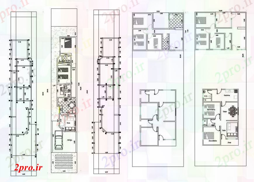 دانلود نقشه مسکونی  ، ویلایی ، آپارتمان  طراحی  دو بعدی  از نادیا خانه   (کد94939)