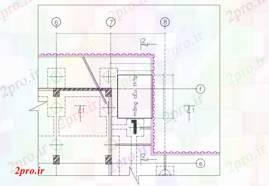 دانلود نقشه طراحی اتوکد پایه جای پای طرحی ساخت و ساز دراز کردن جزئیات (کد94947)