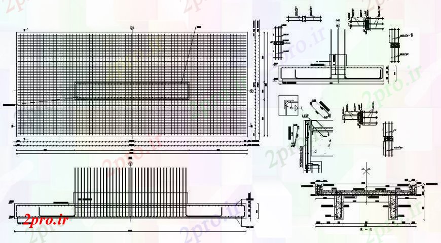 دانلود نقشه طراحی جزئیات ساختار بخش حصار فلزی و ساختار سازنده طراحی جزئیات  (کد94977)