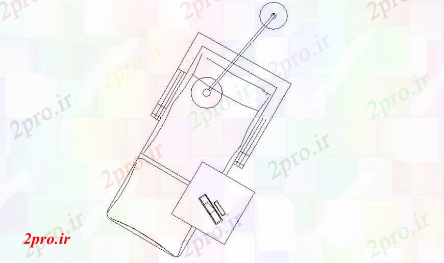 دانلود نقشه بلوک مبلمان دندانپزشک صندلی میز نما دو بعدی   (کد94991)