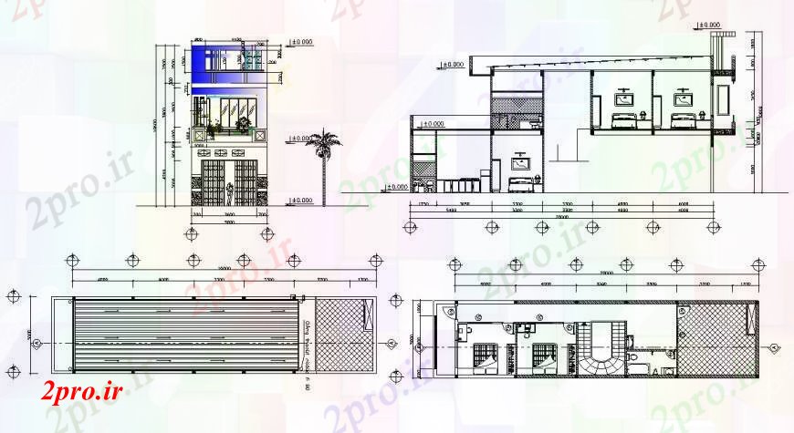 دانلود نقشه مسکونی  ، ویلایی ، آپارتمان  طراحی  دو بعدی  از ساخت و ساز خانه  سایت اتوکد (کد95103)