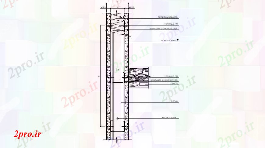 دانلود نقشه طراحی جزئیات ساختار قاب پشت بام چوب و ساختار طراحی جزئیات  سازنده (کد95125)