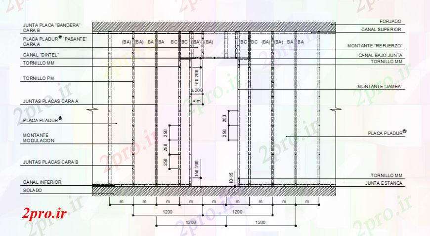 دانلود نقشه جزئیات طراحی در و پنجره  نصب و راه اندازی پنجره بخش فضا و نصب و راه اندازی جزئیات (کد95155)