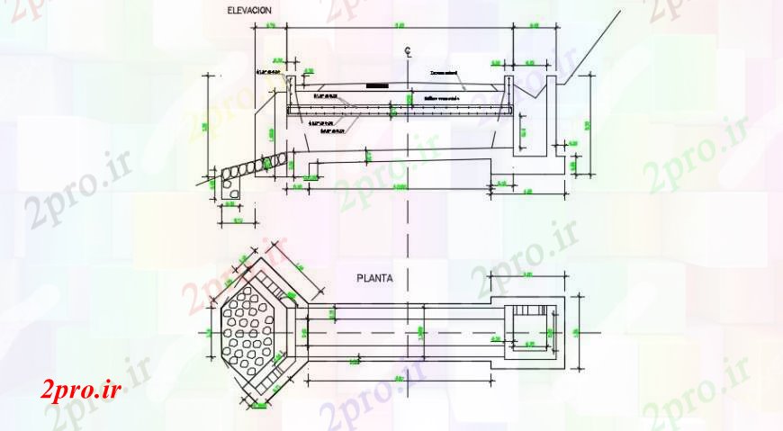 دانلود نقشه جزئیات ساخت پل پل نما، طرحی و ساختار طراحی جزئیات  سازنده (کد95194)