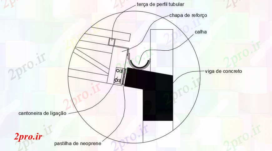 دانلود نقشه طراحی جزئیات ساختار پرتو فولاد اتصال تیرهای بتنی را در ساختار دیوار حزب جزئیات (کد95262)