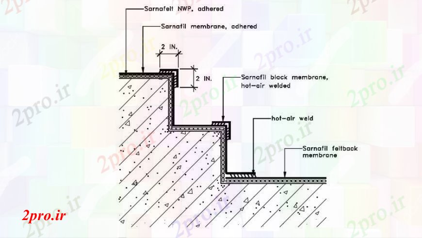 دانلود نقشه جزئیات پله و راه پله   قرار دادن غشاء راه پله بخش و ساختار طراحی جزئیات  (کد95307)