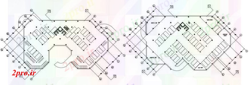 دانلود نقشه طراحی جزئیات ساختار ساخت و ساز  جزئیات طرحی بالای مفهوم دو بعدی  (کد95419)
