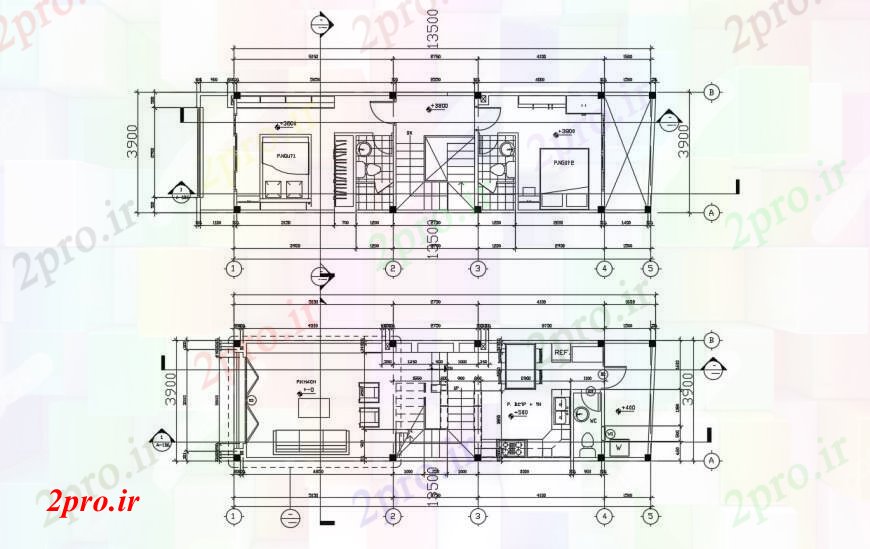 دانلود نقشه حمام مستر طراحی  دو بعدی  از اتاق خواب طرحی تجاری  اتوکد (کد95466)