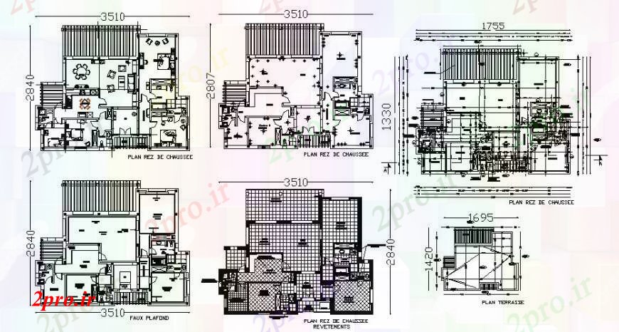 دانلود نقشه مسکونی ، ویلایی ، آپارتمان طراحی های زندگی طرحی آپارتمان مسکن اتوکد 13 در 17 متر (کد95494)