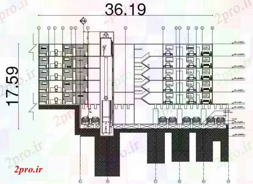 دانلود نقشه مسکونی  ، ویلایی ، آپارتمان    بخش آپارتمان   طراحی جزئیات   (کد95551)