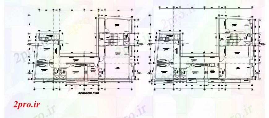 دانلود نقشه مسکونی  ، ویلایی ، آپارتمان  طرحی طبقه طرحی جزئیات دوم و چهارم برای آپارتمان   ساخت و ساز (کد95638)