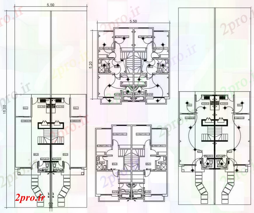 دانلود نقشه طراحی داخلی طراحی آپارتمان با نصب و راه اندازی الکتریکی جزئیات طرحی دو بعدی اتوکد 11 در 12 متر (کد95864)