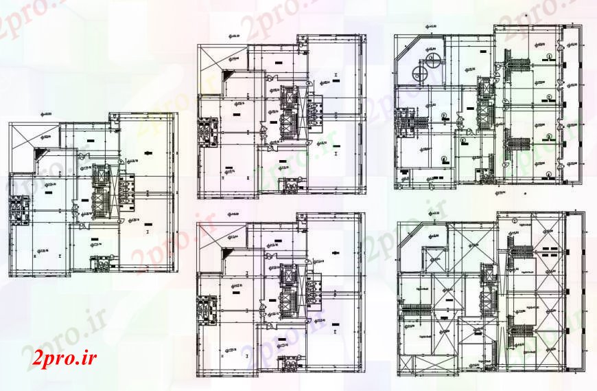 دانلود نقشه برنامه ریزی شهری طراحی  دو بعدی  از سایت چیدمان نهایی   (کد95913)