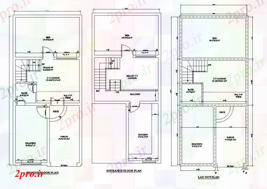 دانلود نقشه مسکونی  ، ویلایی ، آپارتمان  طبقه همکف، ورودی و طراحی جزئیات برای خانه (کد96042)