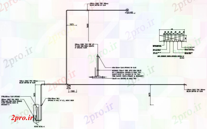 دانلود نقشه جزئیات ساخت و ساز ارزیابی GSM طراحی  (کد96162)