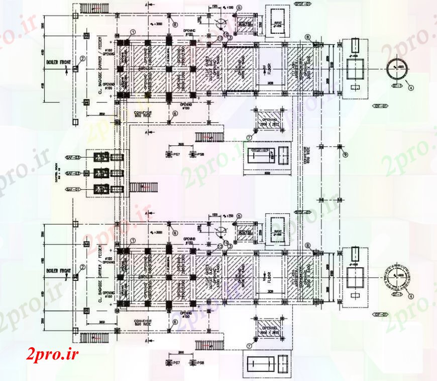 دانلود نقشه اتوماسیون و نقشه های برق طراحی  دو بعدی  از خانه دیگ بخار نما الکتریکی  اتوکد (کد96215)