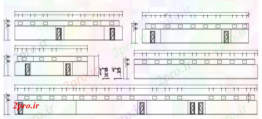 دانلود نقشه جزئیات ساخت و ساز طراحی  دو بعدی  از طرحی سقف   (کد96230)