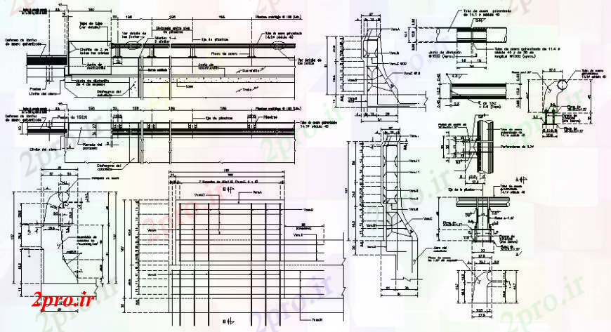 دانلود نقشه جزئیات ساخت و ساز شیرآلات ساختار   جزئیات (کد96251)