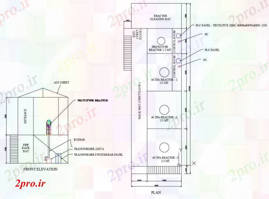 دانلود نقشه جزئیات ساخت و ساز طراحی  دو بعدی  از کنترل پنل   (کد96271)