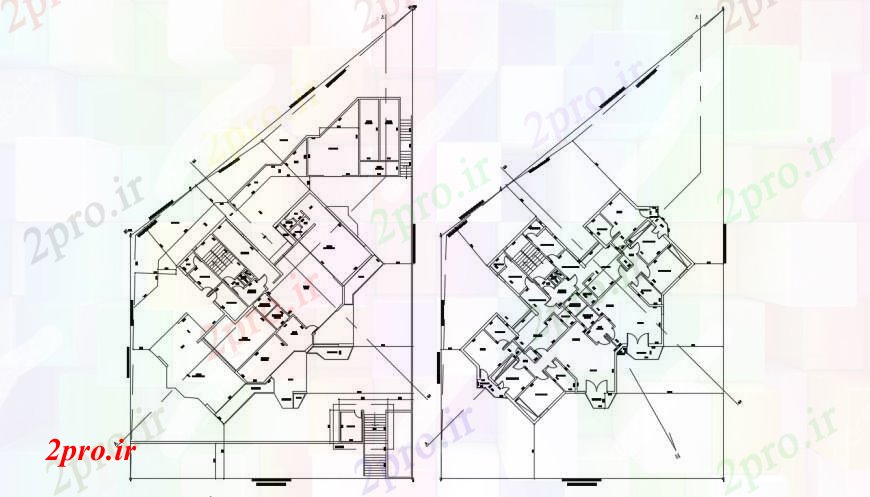 دانلود نقشه مسکونی  ، ویلایی ، آپارتمان  طرحی بلوک آپارتمان   ساختمان از   از  اتوکد (کد96505)