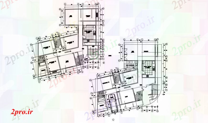 دانلود نقشه مسکونی  ، ویلایی ، آپارتمان  طراحی  دو بعدی  از زیرزمین  اتوکد آپارتمان   (کد96525)