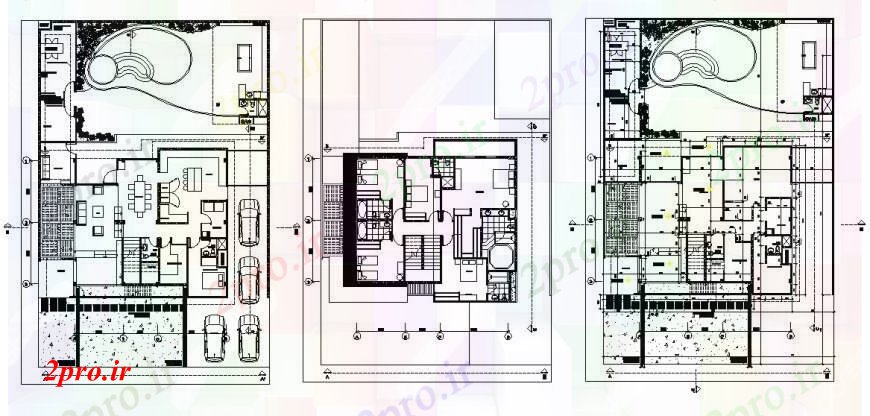 دانلود نقشه مسکونی  ، ویلایی ، آپارتمان  خانواده چند  اقامت  (کد96539)