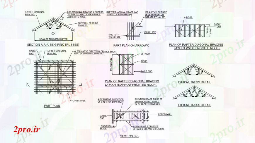 دانلود نقشه طراحی جزئیات ساختار پرانتز اطلاعات بیشتر برای زمین گله مرغ اواز یا موسیقی دو سقف (کد96646)