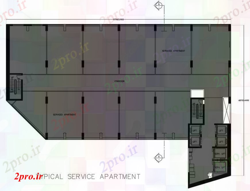 دانلود نقشه مسکونی  ، ویلایی ، آپارتمان  طرحی آپارتمان   نمونه  طرحی  (کد96696)