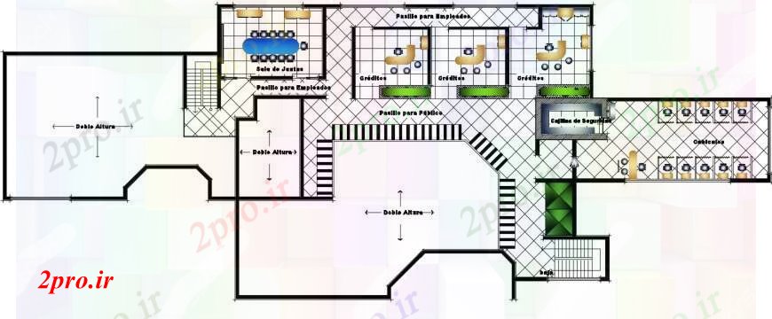 دانلود نقشه ساختمان اداری - تجاری - صنعتی دفتر برنامه کاری ساختمان طراحی جزئیات 28 در 43 متر (کد96850)