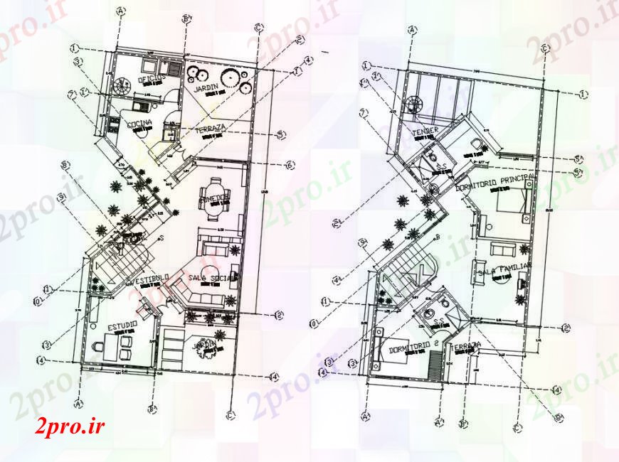 دانلود نقشه مسکونی ، ویلایی ، آپارتمان دان طراحی اقامت 29 در 43 متر (کد96917)