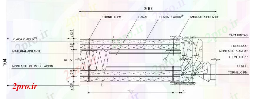 دانلود نقشه جزئیات طراحی در و پنجره  درب های عمودی قاب  ساختار طراحی جزئیات (کد96928)