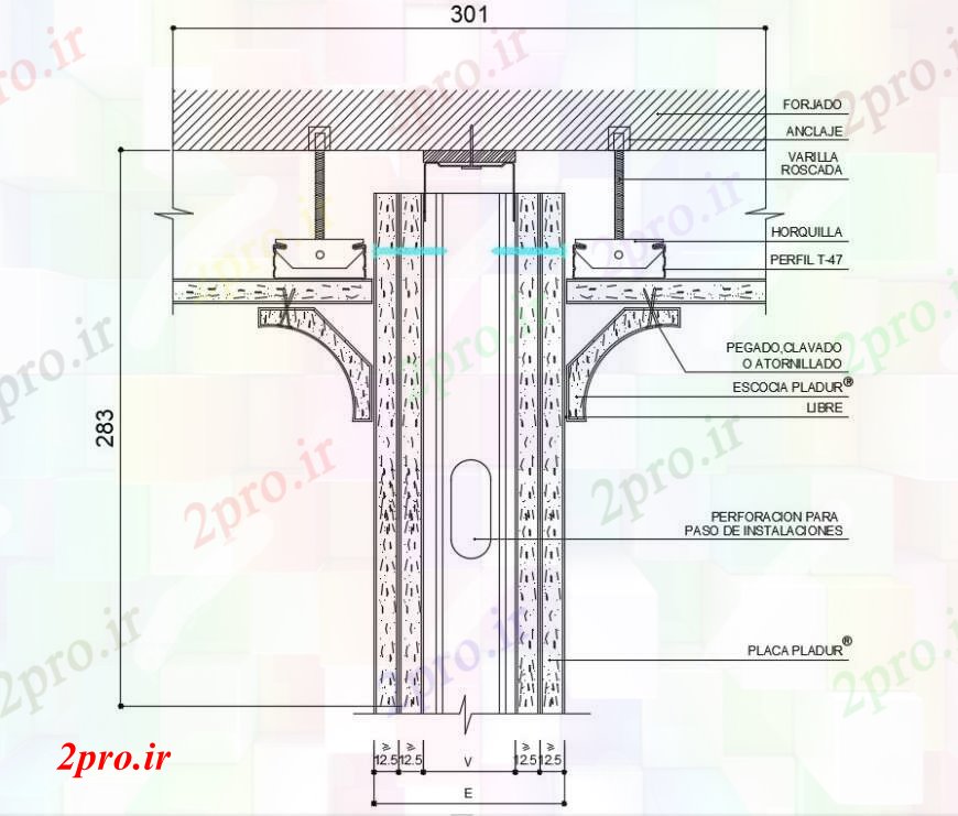 دانلود نقشه جزئیات طراحی در و پنجره  ساختار مشترک درب و نصب و راه اندازی جزئیات (کد96929)