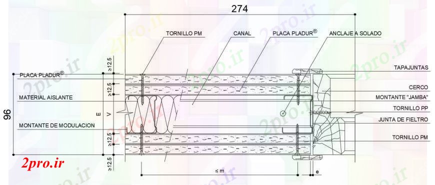 دانلود نقشه جزئیات طراحی در و پنجره  قاب چوبی برای ساختار  درب طراحی جزئیات  (کد96935)