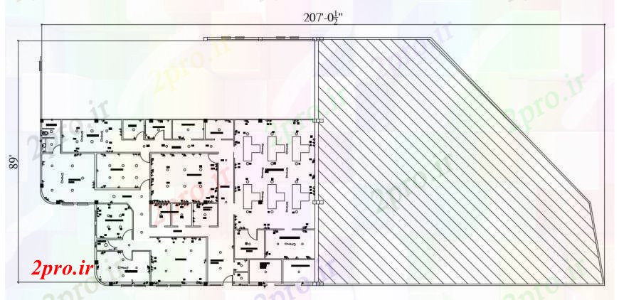 دانلود نقشه کارخانه صنعتی  ، کارگاه طرحی توزیع انبار دو بعدی  طراحی جزئیات  (کد96936)