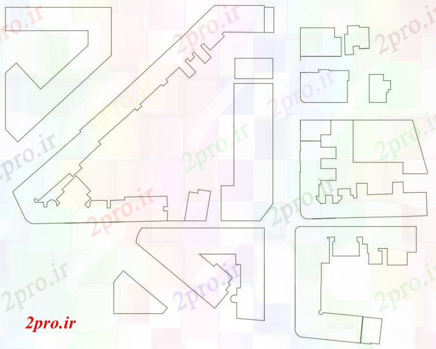 دانلود نقشه طراحی جزئیات ساختار جزئیات ساخت و ساز طرحی جزئیات بالای صفحه 23 در 64 متر (کد97034)