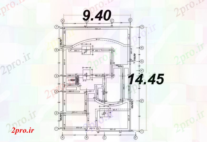 دانلود نقشه مسکونی  ، ویلایی ، آپارتمان  طرحی مسکن تنها  اتصال اتوکد (کد97069)